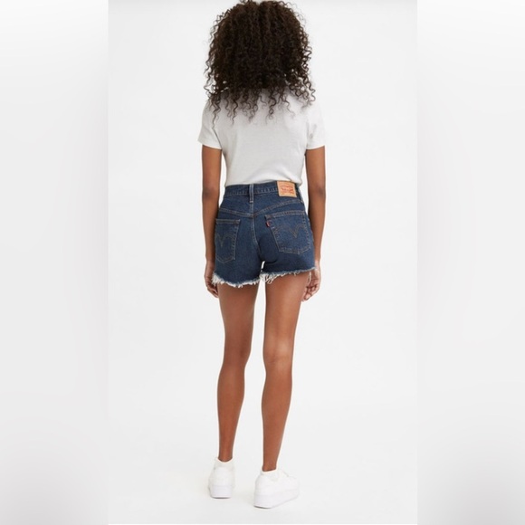 Levi’s 501 cutoff button fly jean shorts 25 denim high rise Salsa Shaker - Picture 10 of 10